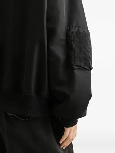 Dolce & Gabbana Multi-pocket Bomber Jacket In Black
