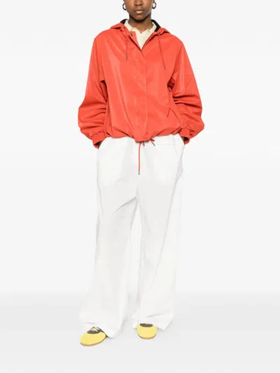 Rains String W Jacket In Orange