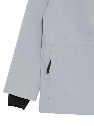 Rains Suva String Hooded Jacket In Blue