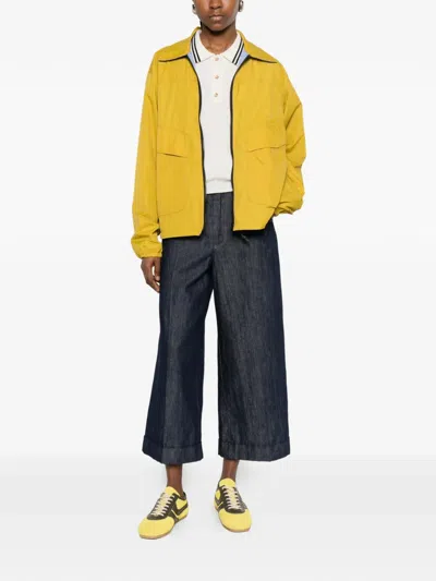 Gr10k Flap-pocket Jacket In Yellow