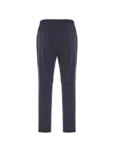 Corneliani Drawstring Trousers In Blue