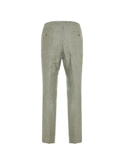 Corneliani Drawstring Trousers In Green