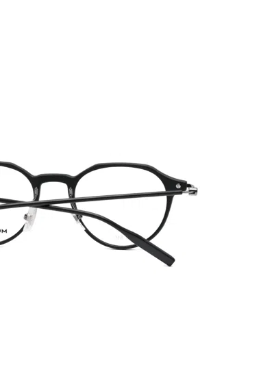 Montblanc Round-frame Glasses In Orange