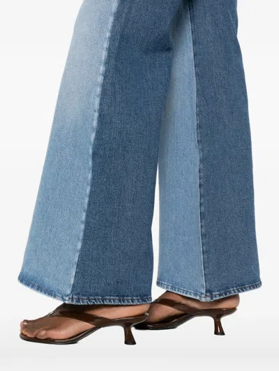 7 For All Mankind Panel Jeans In Blue