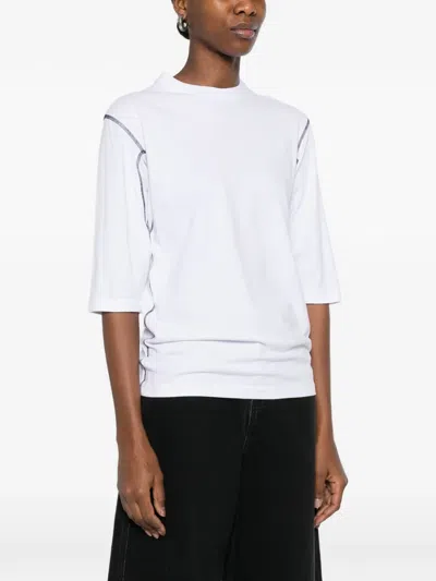Gr10k Topstitch T-shirt In White