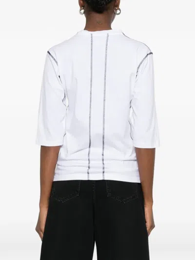 Gr10k Topstitch T-shirt In White