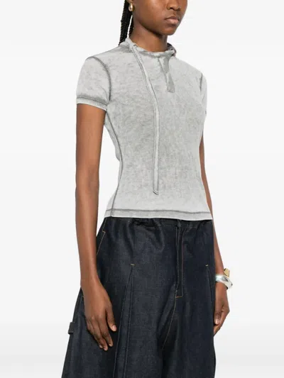 Diesel T-shirt Woman Color Grey In Gray