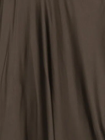 Samsoe & Samsoe Elasticated Midi Skirt In Brown