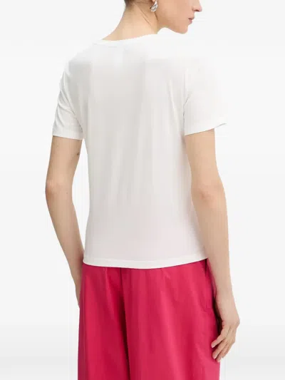 Twinset Floral-patterned T-shirt In White
