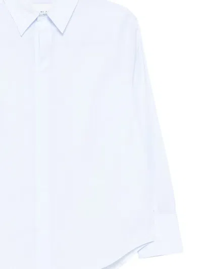Sa Su Phi Light Blue Cotton Blouse In Blue