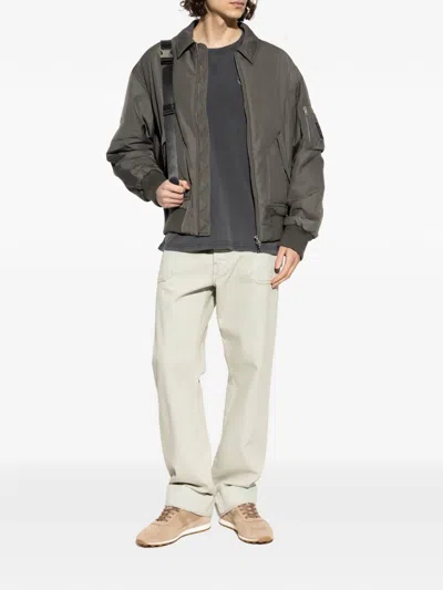 Maison Kitsuné Zip Jacket In Gray