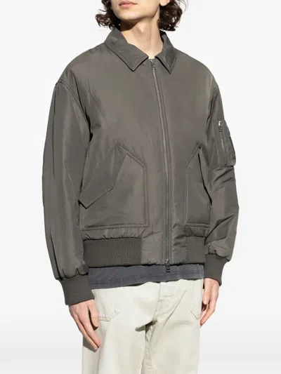 Maison Kitsuné Zip Jacket In Gray