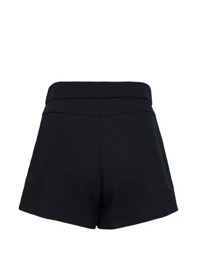 Msgm Asymmetrical Shorts In Black