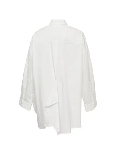 Enföld Draped Shirt In White