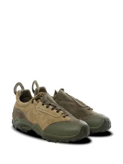 Our Legacy Gabe Suede Sneakers Round Toe Rubber Sole In Brown
