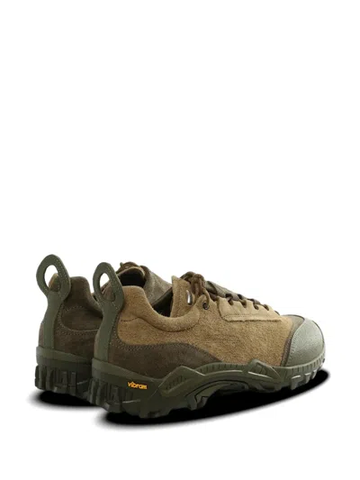 Our Legacy Gabe Suede Sneakers Round Toe Rubber Sole In Brown