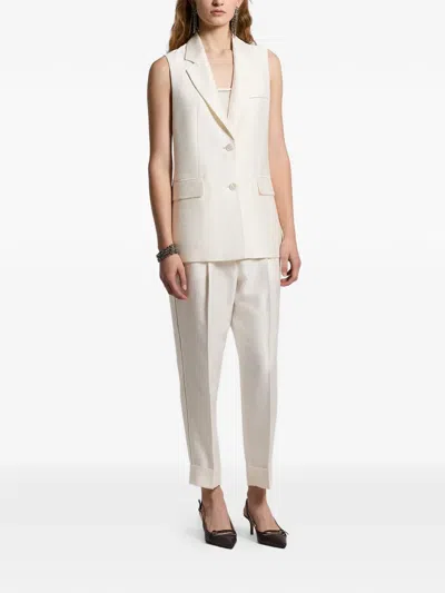 Peserico Buttoned Vest In White