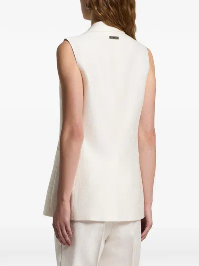 Peserico Buttoned Vest In White