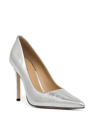 Michael Michael Kors Elyse Pointed-toe Pumps In Silver