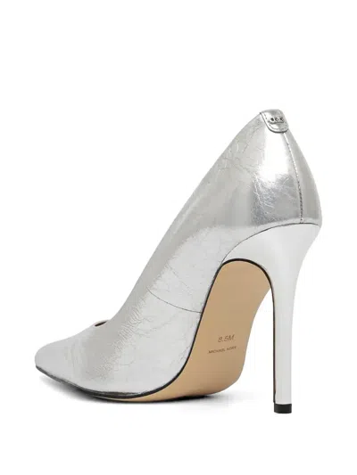 Michael Michael Kors Elyse Pointed-toe Pumps In Silver