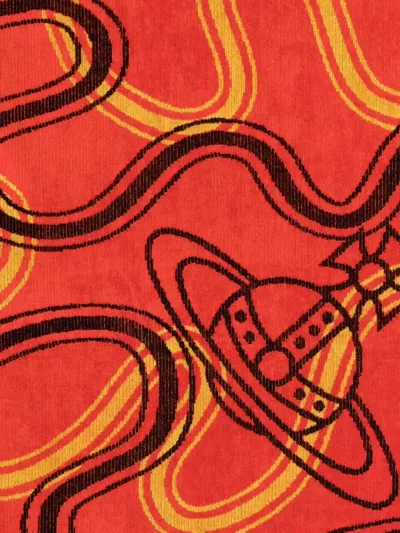 Vivienne Westwood Patterned Towel In Orange