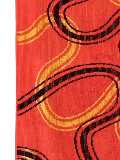 Vivienne Westwood Patterned Towel In Orange