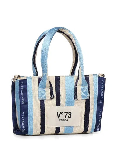 V73 Mini Striped Top Handle Shoulder Bag In Multi