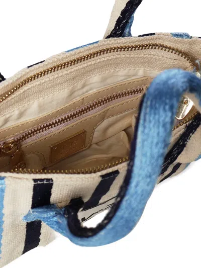 V73 Mini Striped Top Handle Shoulder Bag In Multi