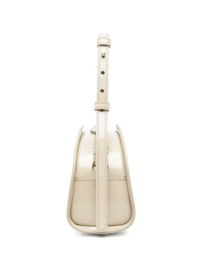 Apc Adjustable-strap Half-moon Shoulder Bag In Neutral