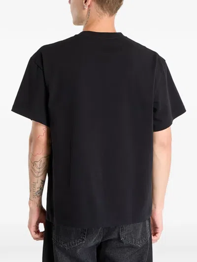Brain Dead Logo-detail T-shirt In Black