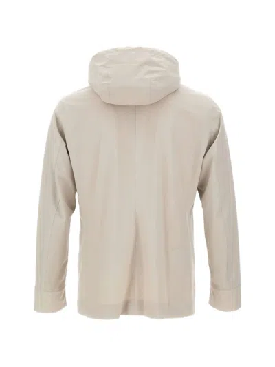 Montecore Double-breasted Hooded Jacket In Gray