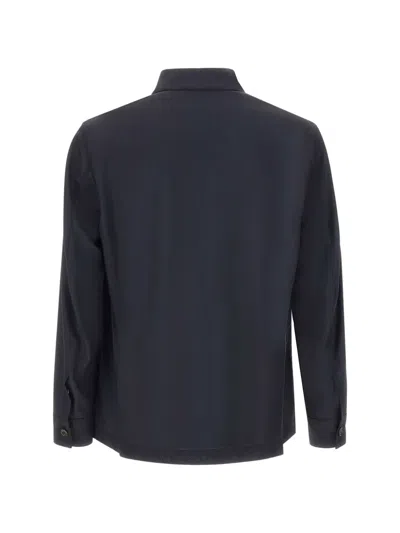 Montecore Flap-pocket Button-fastening Shirt Jacket In Blue