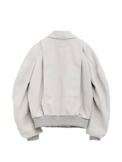 Loewe Flap-pocket Jacket In Gray