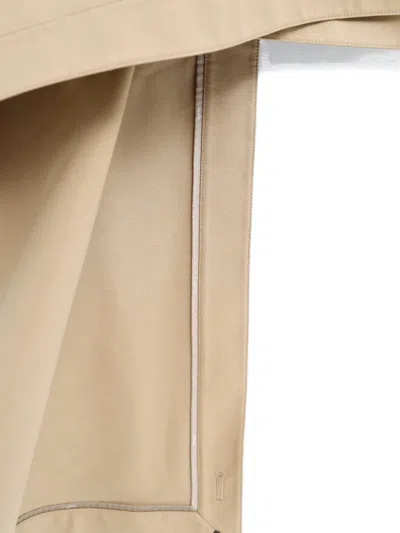 Loewe Draped Panel Mini Skirt In Neutral