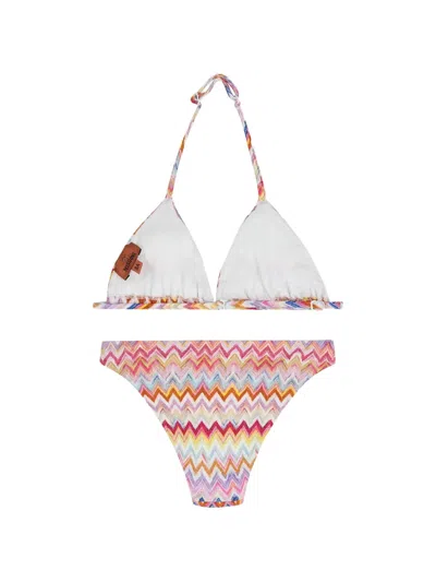 Missoni Zigzag-pattern Bikini In Multi