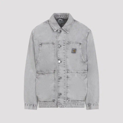 Carhartt Double Layer Front Jacket Collared Design In Gray