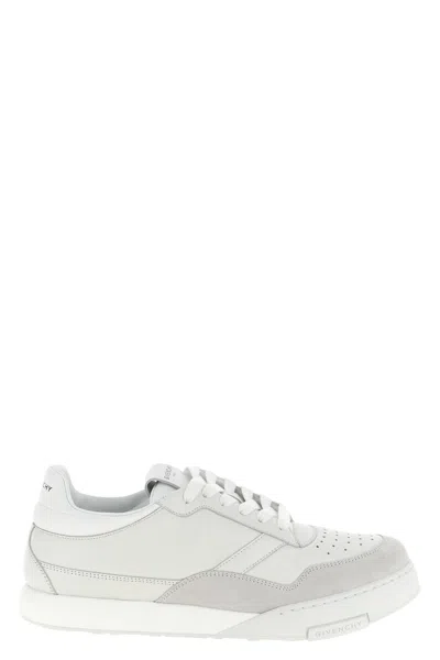 Givenchy White Calf Leather Bos Taurus Low Top Sneakers In Multi