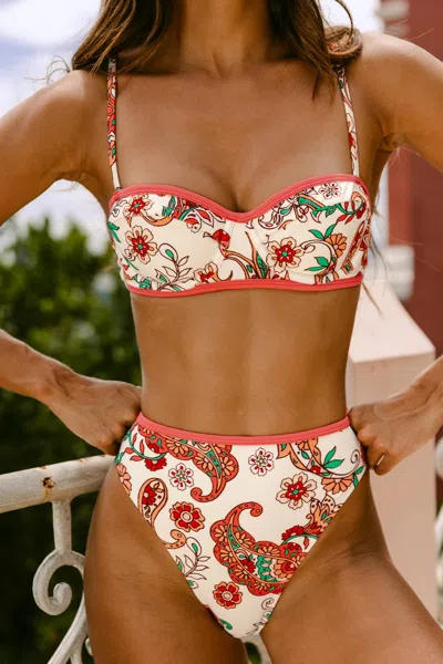 Cupshe Mythological Paisley Bikini Set In Multi
