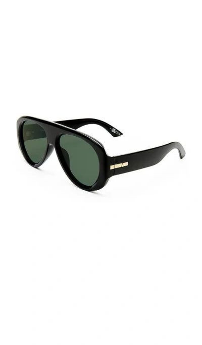Le Specs Dream Boat 57mm Polarized Aviator Sunglasses In Green