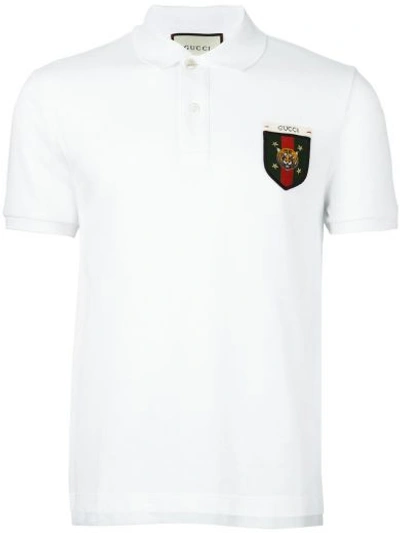Gucci Man's Polo Shirt In White
