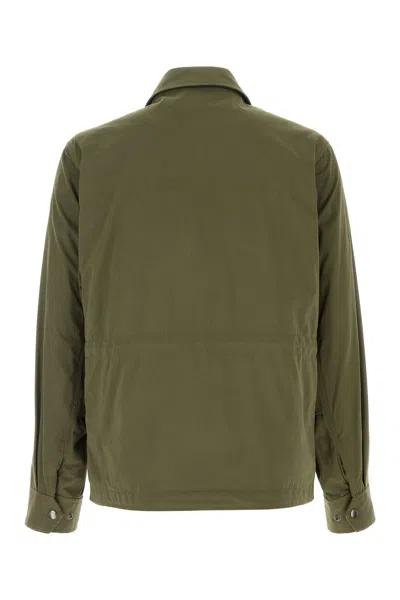 Moncler Raquille Jacket Polyester Blend Collared Design In Green