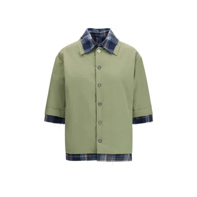 Marbell Bicolor Polyamide Jackets And Coat In Green