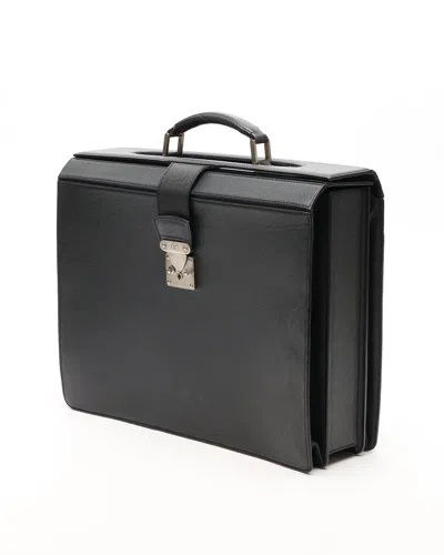 Louis Vuitton Taiga Ural Pilot Case Briefcase In Black