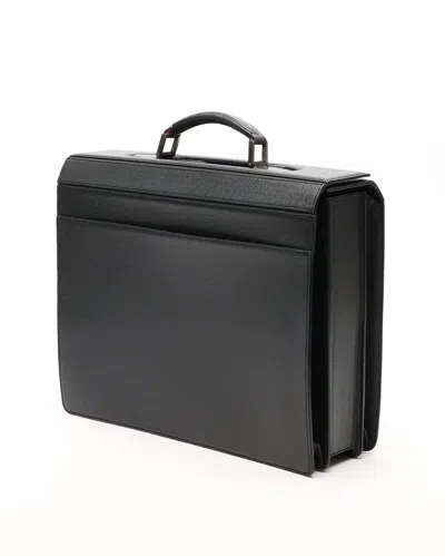 Louis Vuitton Taiga Ural Pilot Case Briefcase In Black