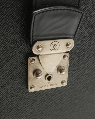 Louis Vuitton Taiga Ural Pilot Case Briefcase In Black