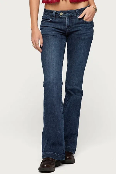 Edikted Roccio Bootcut Jeans In Blue