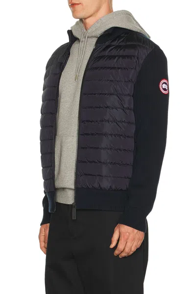 Canada Goose Down-merino Wool Hybridge Puffer Jacket In Black