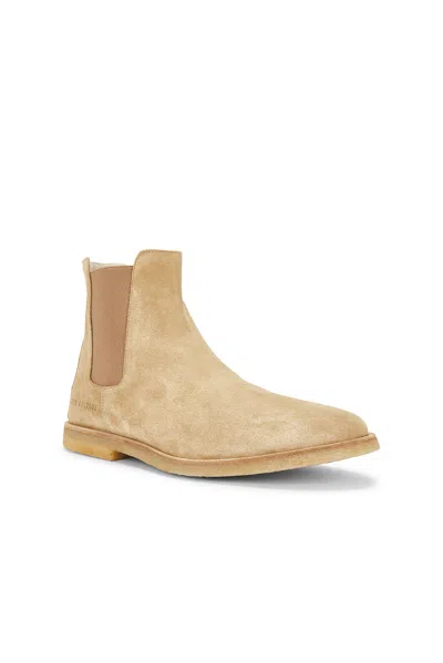 Common Projects Suede Chelsea Boot In Brown
