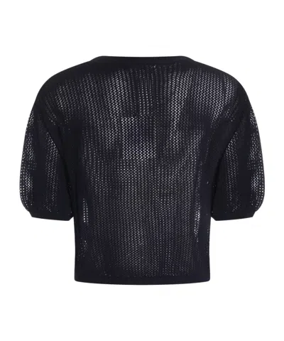 Antonelli Sweaters Blue And Green In Black