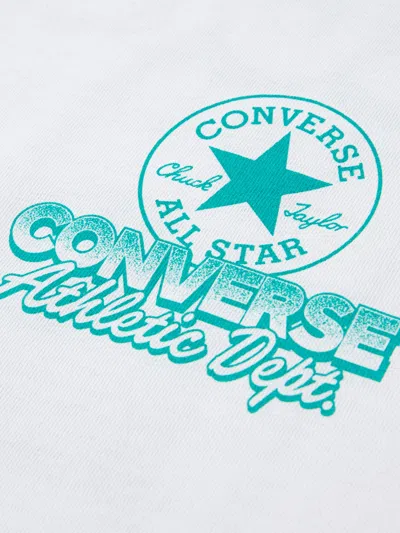 Converse Boys Frontback Retro Sneaker T-shirt In White